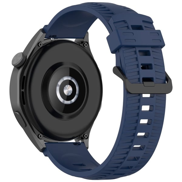 Huawei Watch GT 3 42mm / GT 3 Pro 43mm Silikonklokkerem 20mm Tire Texture Armbånd - Marineblå Huawei Watch GT 3 42mm / GT 3 Pro 43mm Silikonklokkerem 20mm Tire Texture Armbånd - Marineblå