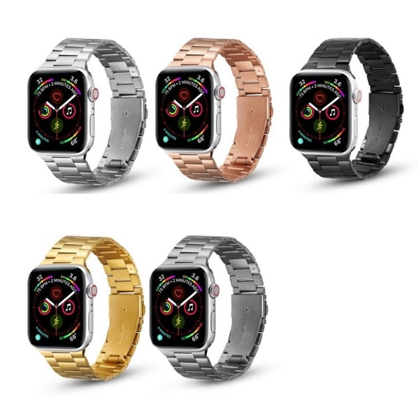 Apple Watch 40 mm ultratynn klokkerem i rustfritt stål - Grå