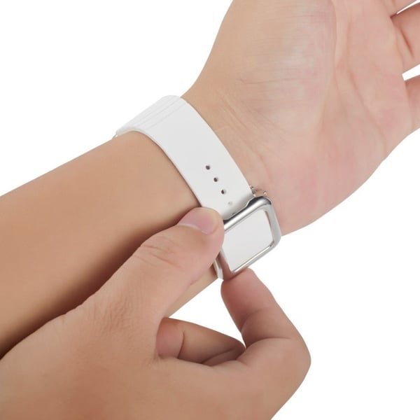 Apple Watch 40 mm klokkerem i silikon i moderne stil - Hvit