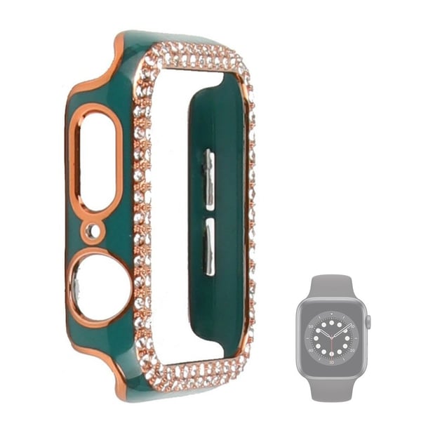 Apple Watch 44 mm tofarget strassdeksel - Grønn / Grønn