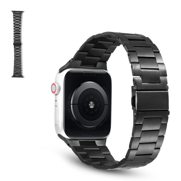 Apple Watch 42 mm - 44 mm ultratynn klokkerem i rustfritt stål - Svart