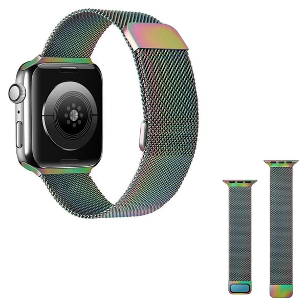 Apple Watch 42mm - 44mm koselig klokkerem i rustfritt stål - Fargerik