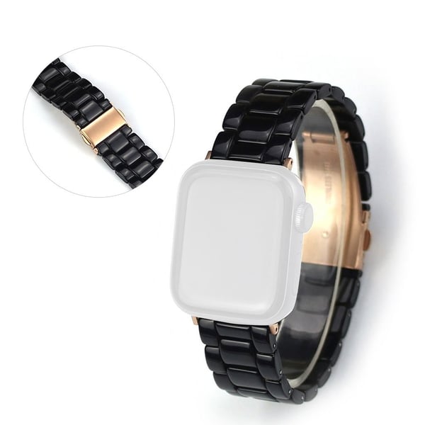 Apple Watch 40mm hartsinen monivärinen ranneke - Musta