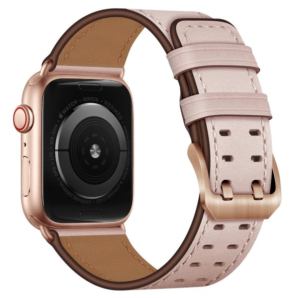 Apple Watch (41mm) urrem i ægte læder - Lyserød Apple Watch (41mm) urrem i ægte læder - Lyserød