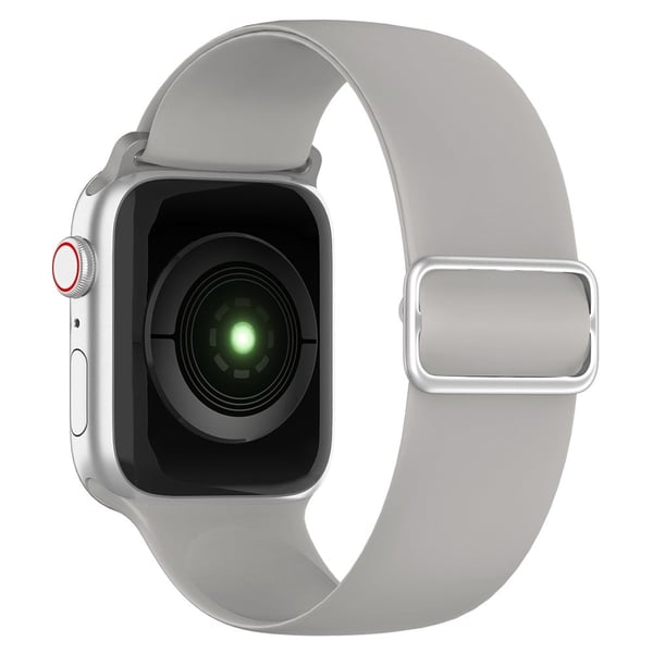 Apple Watch (41 mm) elegant klokkerem i silikon - Lysegrå