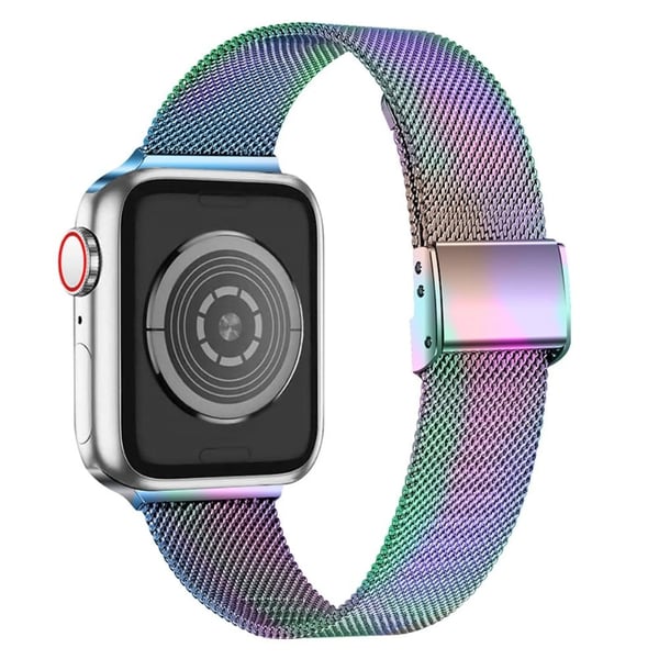 Apple Watch (41 mm) milanesisk klokkerem i rustfritt stål - Flerfarget Apple Watch (41 mm) milanesisk klokkerem i rustfritt stål - Flerfarget