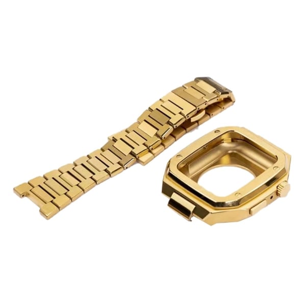 Apple Watch (41 mm) klokkerem i rustfritt stål med dobbel foldespenne - Gull