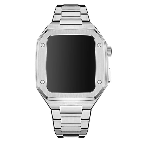Apple Watch (41 mm) klokkerem i rustfritt stål med dobbel foldespenne - Sølv