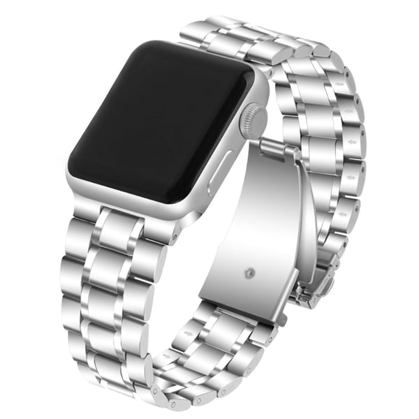 Apple Watch (41 mm) 5 perler i rustfritt stål - Sølv
