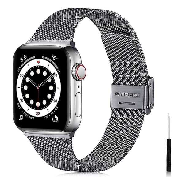 Apple Watch (41mm) milanesiskt klockarmband i rostfritt stål - Grå Apple Watch (41mm) milanesiskt klockarmband i rostfritt stål - Grå