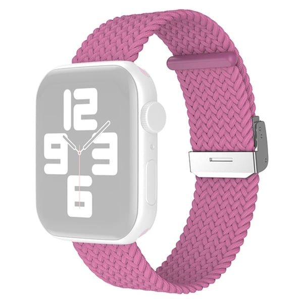 Apple Watch (41mm) yksinkertainen nylonkellohihna - Vaaleanpunainen Violetti Apple Watch (41mm) yksinkertainen nylonkellohihna - Vaaleanpunainen Violetti