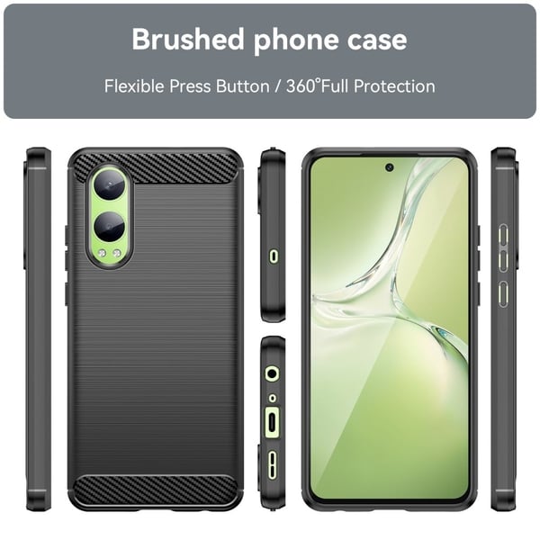 Carbon Flex Oppo K12x / OnePlus Nord CE4 Lite cover - Sort