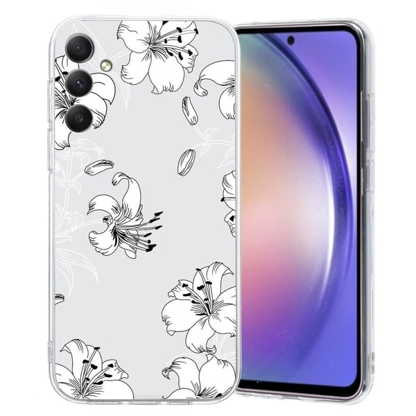 Imagine Samsung Galaxy A54 cover - Hvid Blomst