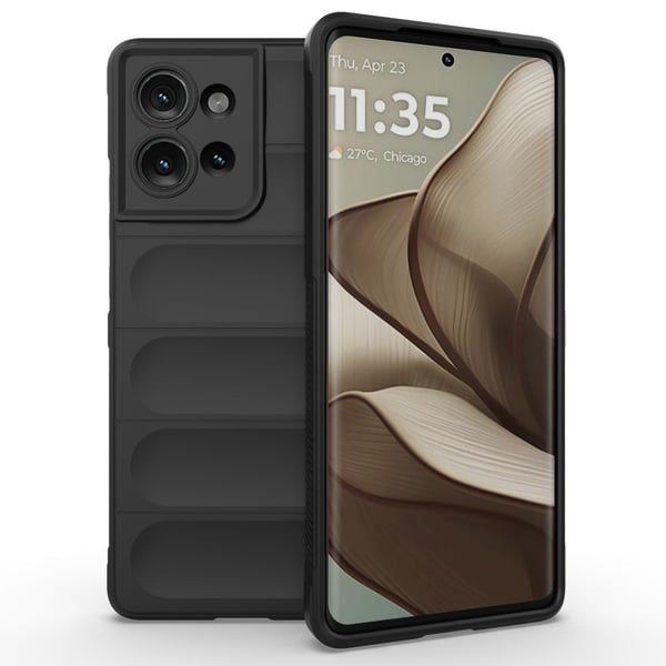 Blødt grebsformet Motorola Edge 50 cover - Sort