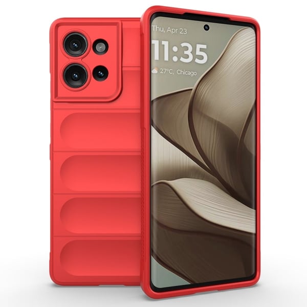 Blødt grebsformet Motorola Edge 50 cover - Rød