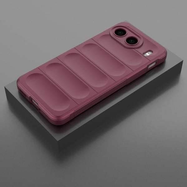 Blødt grebsformet OnePlus Nord 4 cover - Rødvin