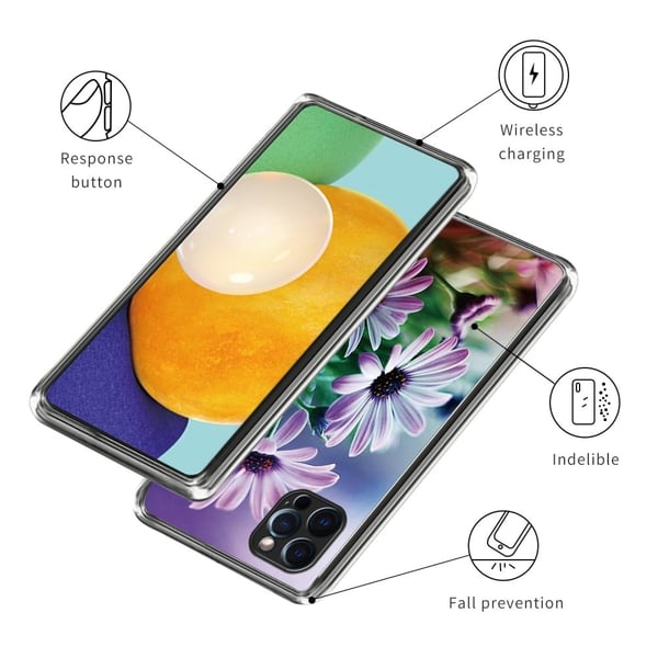 Deco iPhone 16 Pro deksel - Lilla Krysantemum