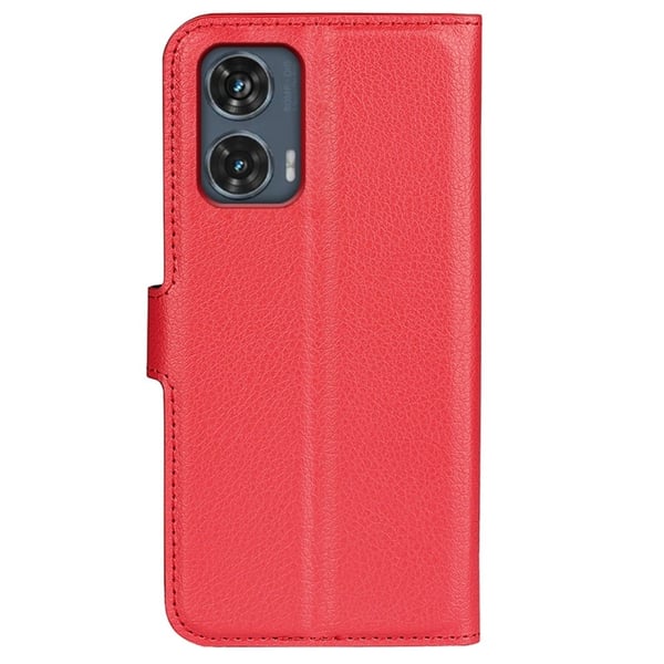 Classic Motorola Edge 50 Fusion flip etui - Rød