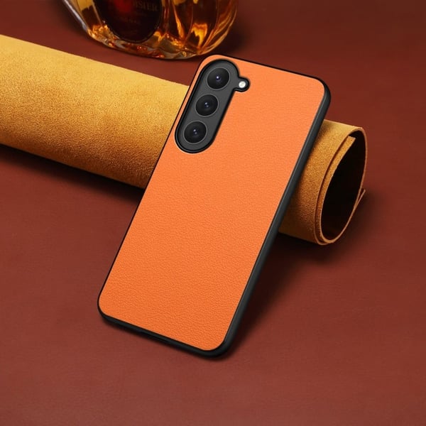 Mat og elegant tekstureret Samsung Galaxy S23 cover - Orange