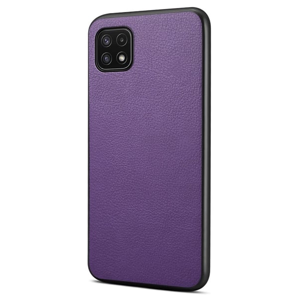 Matt og elegant Samsung Galaxy A22 5G-deksel med struktur - Lilla