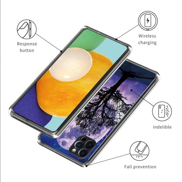 Deco iPhone 16 Pro Max cover - Træ Og Måne