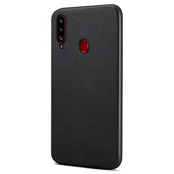 Matta ja tyylikäs kuvioitu Samsung Galaxy A20s suojakuori - Musta