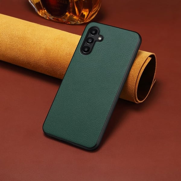 Matt og elegant Samsung Galaxy A14 5G / Samsung Galaxy A14-deksel med struktur - Grønn