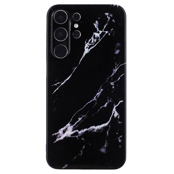 Marble design Samsung Galaxy S24 Ultra cover - Sort