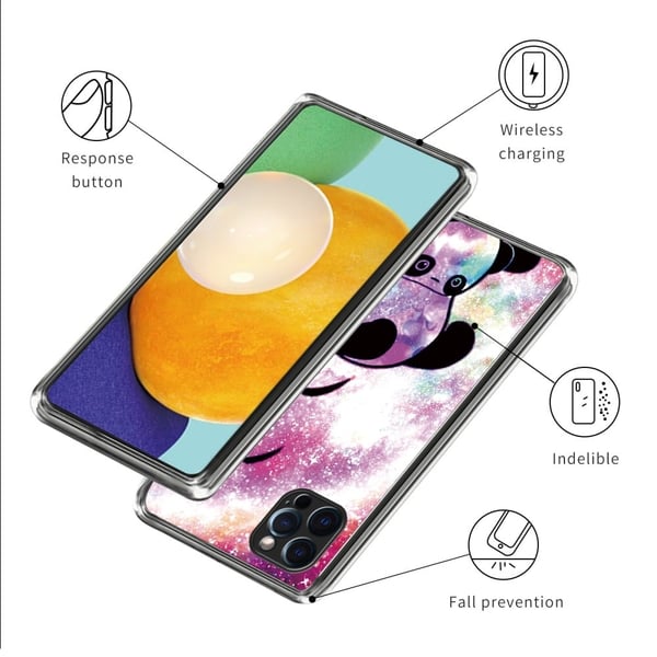 Deco iPhone 16 Pro deksel - Søt Panda