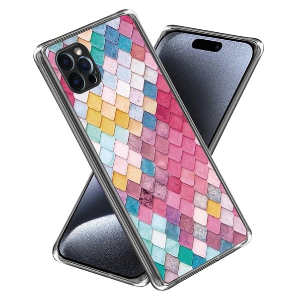 Deco iPhone 16 Pro skal - Regnbågsromb