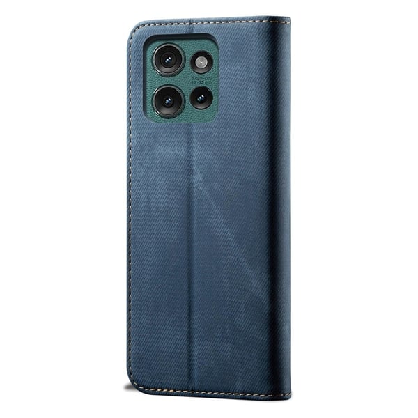 Jeans Motorola Edge 50 Neo flip etui - Blå