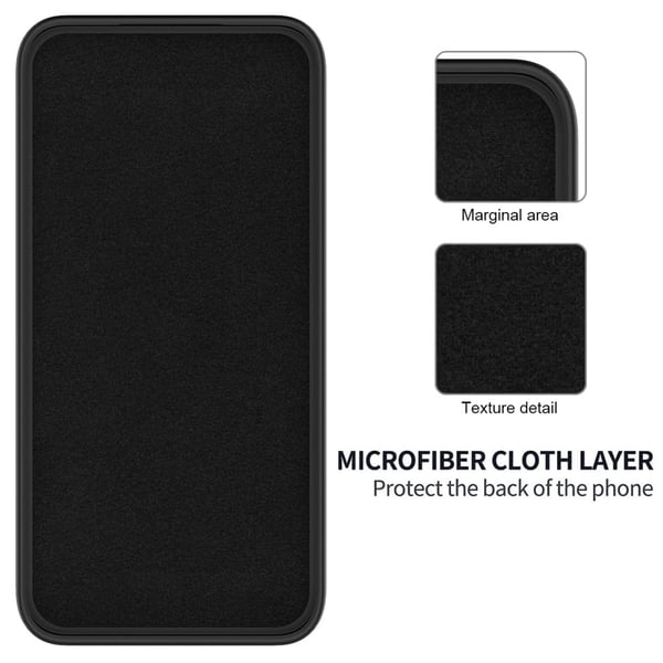 Matte Liquid Motorola Edge 50 Pro silikone cover - Sort