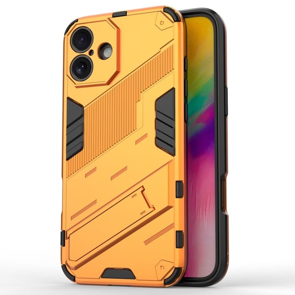 Stötsäkert iPhone 16 skal med modernt utseende - Orange