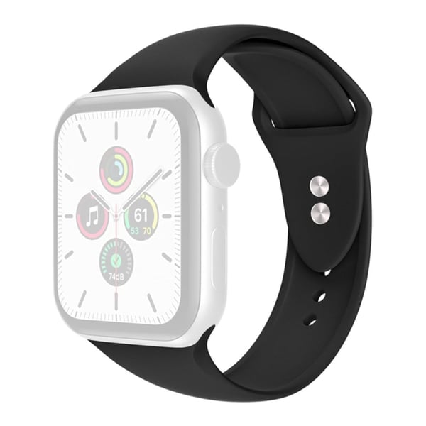 Apple Watch Series 8 (41mm) enkel silikone-urrem - Sort