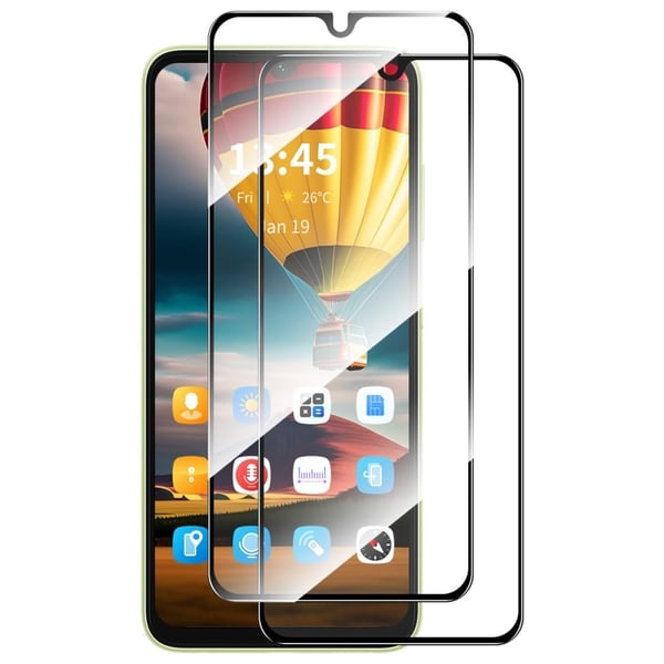 2 stk HAT PRINCE 0,26 mm skjermbeskytter i glass for Samsung Galaxy A06