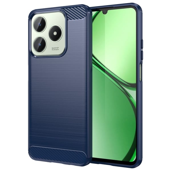 Carbon Flex Realme C61 / Realme C63 deksel - Blå