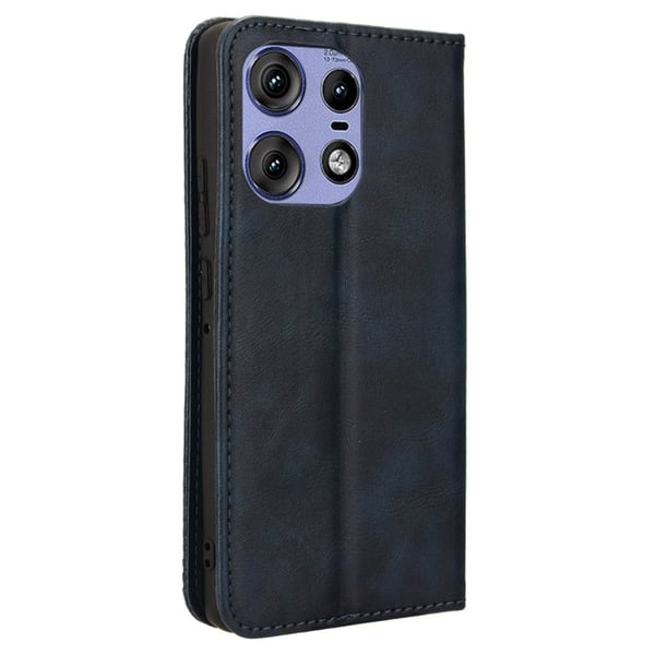Bofink Vintage Motorola Edge 50 Pro nahkakotelo - Sininen
