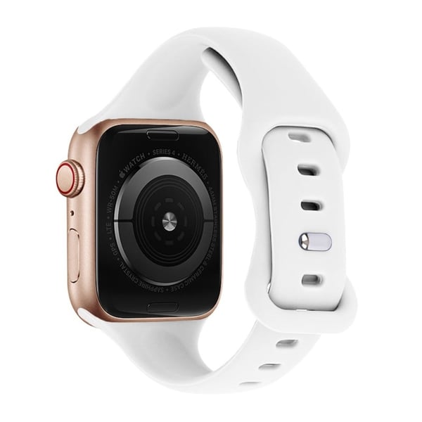 KALEBOL Apple Watch Series 41mm / 40mm / 38mm klokkerem, str: S / M - Hvit