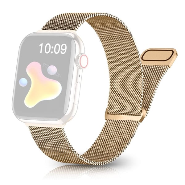 Apple Watch Series 8 (41 mm) urrem i rustfrit stål - Rødguld
