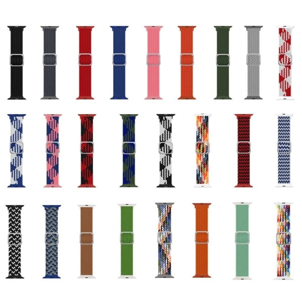 Apple Watch 40 mm klokkerem med nylonmønster - Oransje