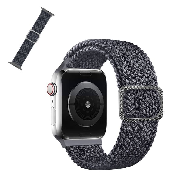 Apple Watch 40 mm klokkerem med nylonmønster - Grå