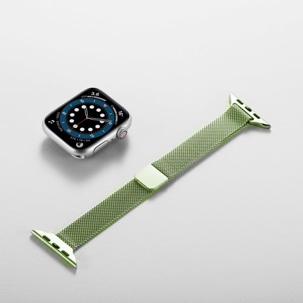 Apple Watch 40 mm klokkerem i rustfritt stål med magnetisk lukking - Mintgrønn