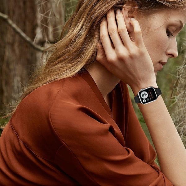 Apple Watch 42 mm - 44 mm klokkerem i nylon - Svart
