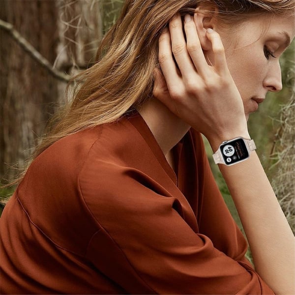 Apple Watch 42 mm - 44 mm klokkerem i nylon - Glitter Gull