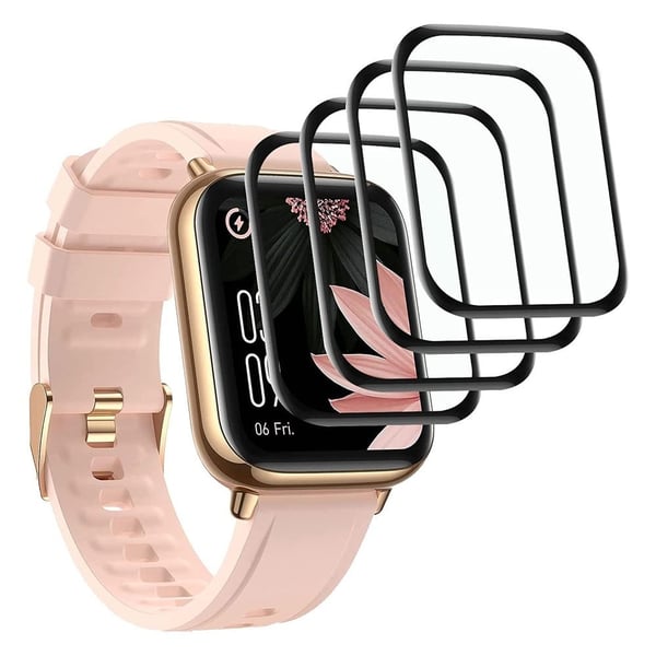 4Bump ResistantS AGPTEK LW31 ripebestandig film Soft 3D Smartwatch skjermbeskytter