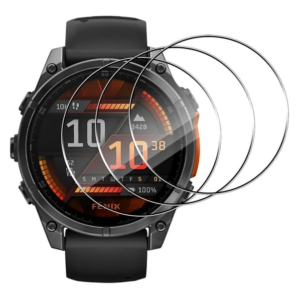 3Bump Resistants Garmin Fenix 8 47 mm skjermbeskytter HD Clear Watch-skjermfilm
