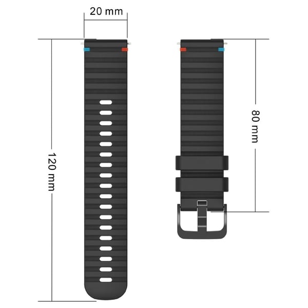 Samsung Galaxy Watch7 Universal 20mm silikone urrem - Ravgul