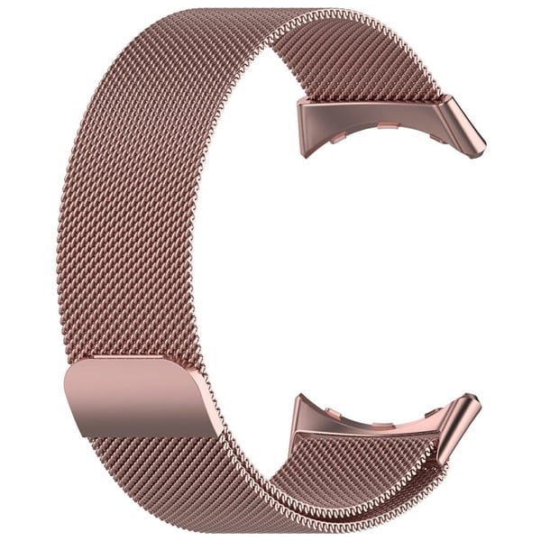 Google Pixel Watch 3 45 mm metallklokkerem Milanese Mesh magnetisk armbånd - Rosa Rose