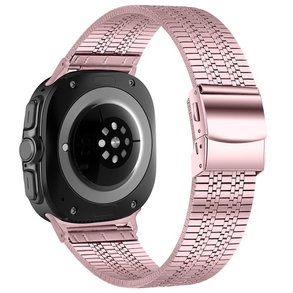Samsung Galaxy Watch Ultra 47 mm klokkerem i rustfritt stål med 5 perler - Rosa Rose