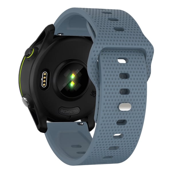 KALEBOL 20 mm reim for Huawei Watch GT 3 42 mm / GT 3 Pro 43 mm prikker Silikonklokkebånd - Marineblå